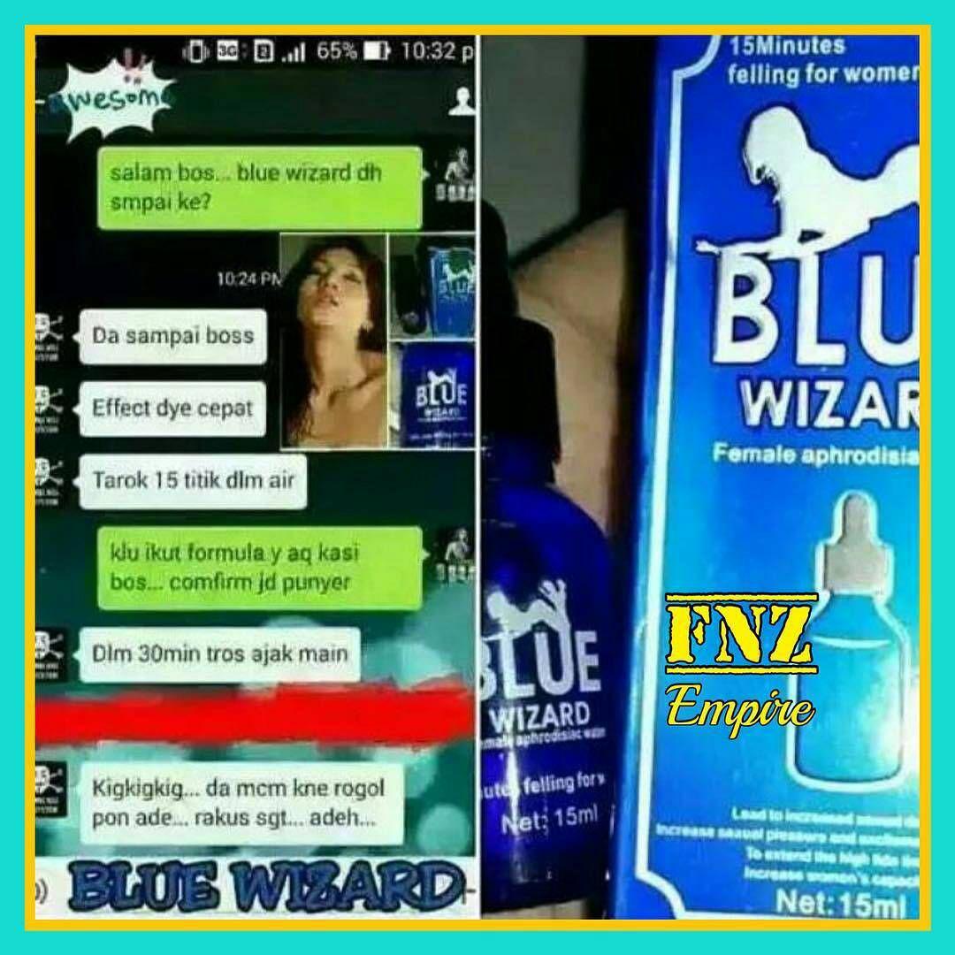 Blue Wizard Sex Drop Cecair Perangsang Naik Nafsu Ghairah Wanita Ubat